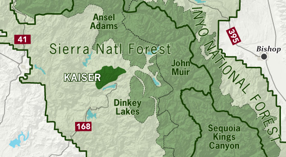 area map of Kaiser
